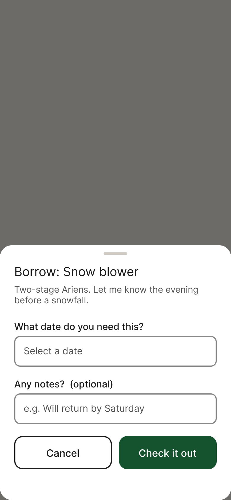 Checkout Modal