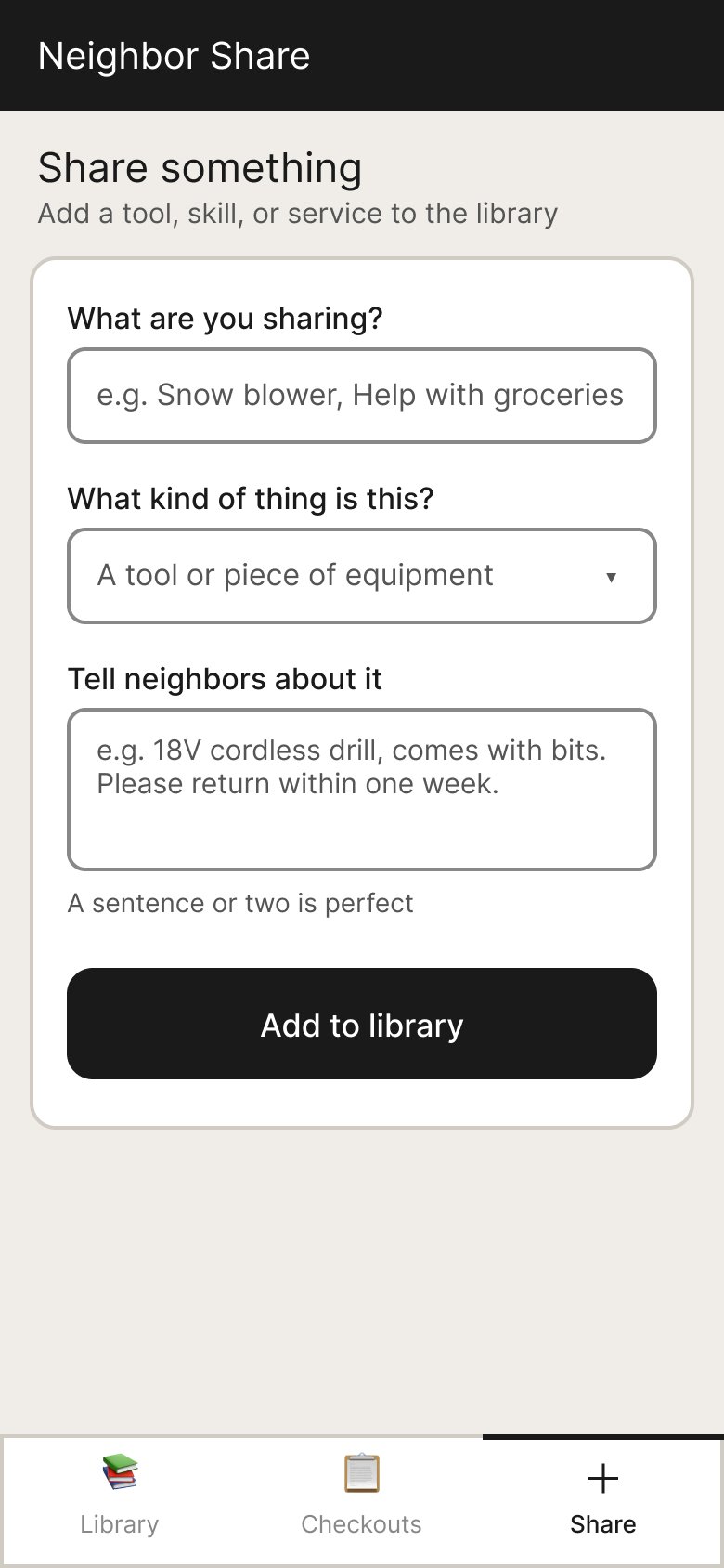 Share a Resource